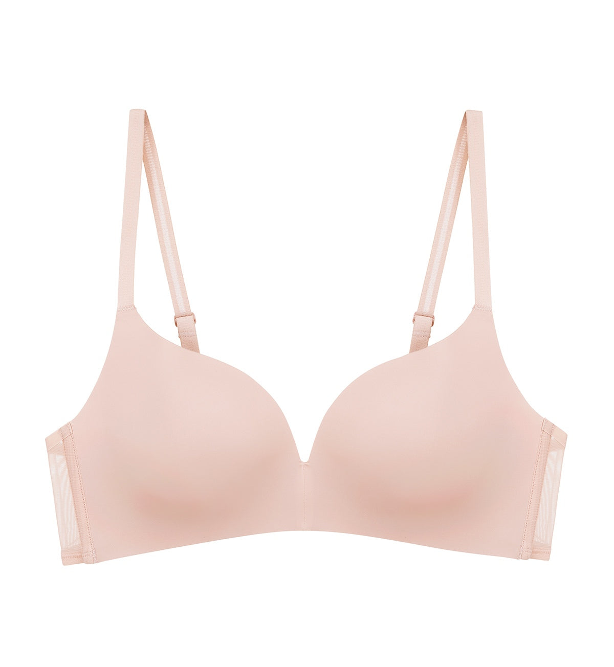 Invisible Inside-Out Non-Wired Detachable Push Up Bra in Old Pink