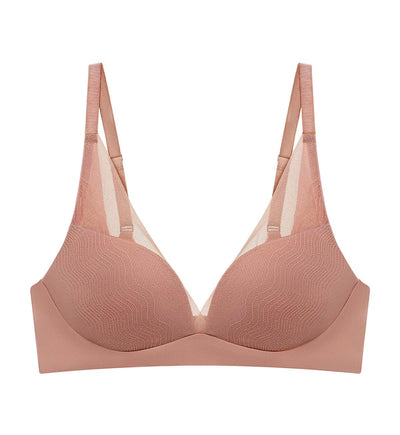 Smooth Sensation Magic Push Up Deep V Bra - TOASTED ALMOND