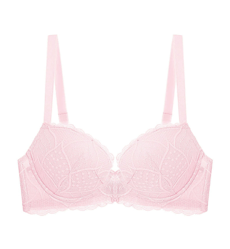 Style Double Push Wired Push Up Bra - ROSE