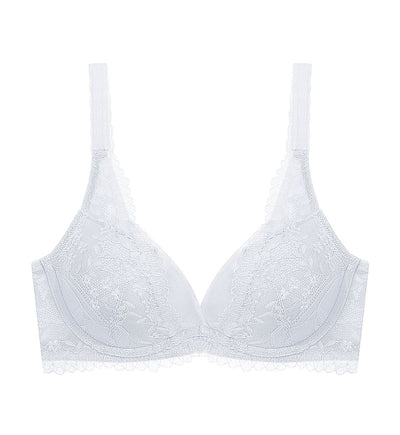 Tri-Air Lite Delight Wired Push Up Deep V Bra - WISTERIA