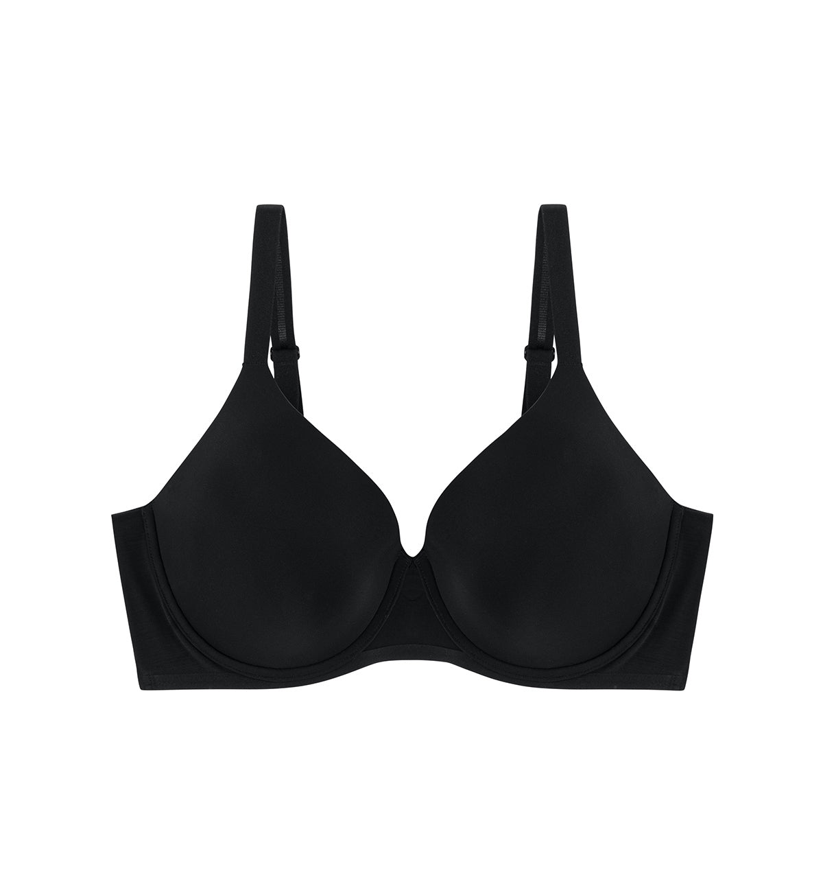 Invisible Inside-Out Wired Padded D+ Bra in Black