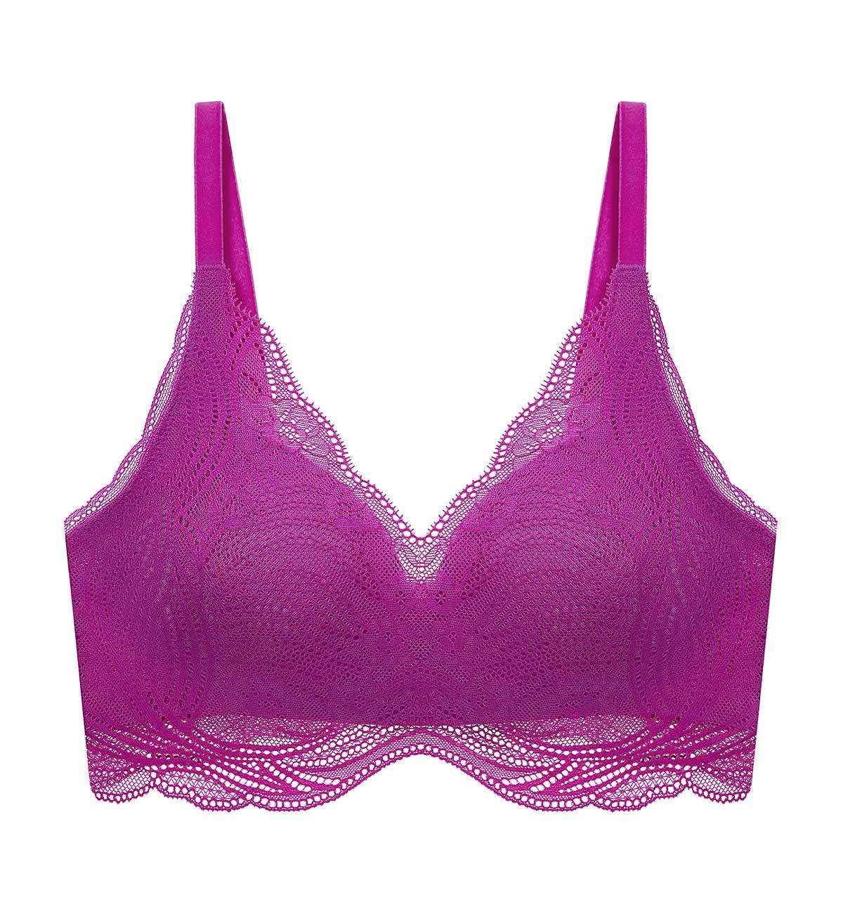 Buy Triumph Minimizer 151 Wired Non Padded Comfortable Support Big Cup Bra  - Purple online